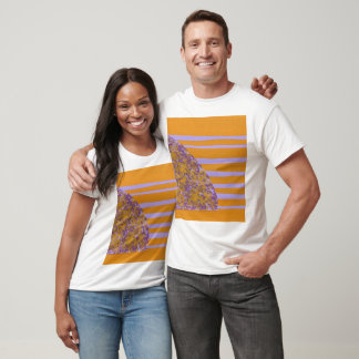 Lila Gelbe Blume T-Shirt