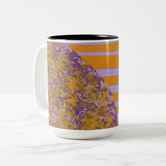 Lila Gelbe Blume Zweifarbige Tasse