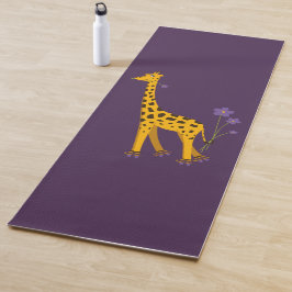 Lila gelbe niedliche lustige yogamatte