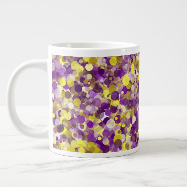 Lila Gelbe Punkt 20oz Tasse (Links)
