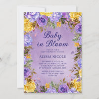 Lila-Gelbe Rosen-Peonies-Baby in Bloom