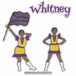 Lila gelber Farbschutz #1 Aufkleber