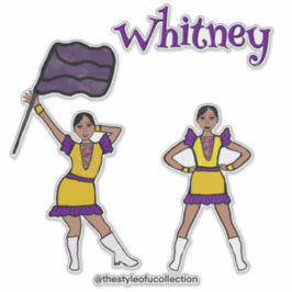 Lila gelber Farbschutz #2 Aufkleber