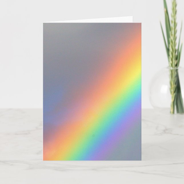 lila-gelber Roter Regenbogen Karte (Vorderseite)