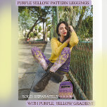 Lila Gelbsternmuster Leggings<br><div class="desc">Diese wunderschönen Leggings sind in lila und gelben Sternmustern gehalten. Dieses Muster ist Gradient und hat einige extra dunkle lila Linien oben. Es eignet sich hervorragend für Trainings, Gymnastik, Yoga oder Alltagssituationen. Mit einem gelben, lila oder schwarzen Oberteil oder anderen Farbtönen ist es gut. Karo unsere Fitness, Yoga und Running...</div>