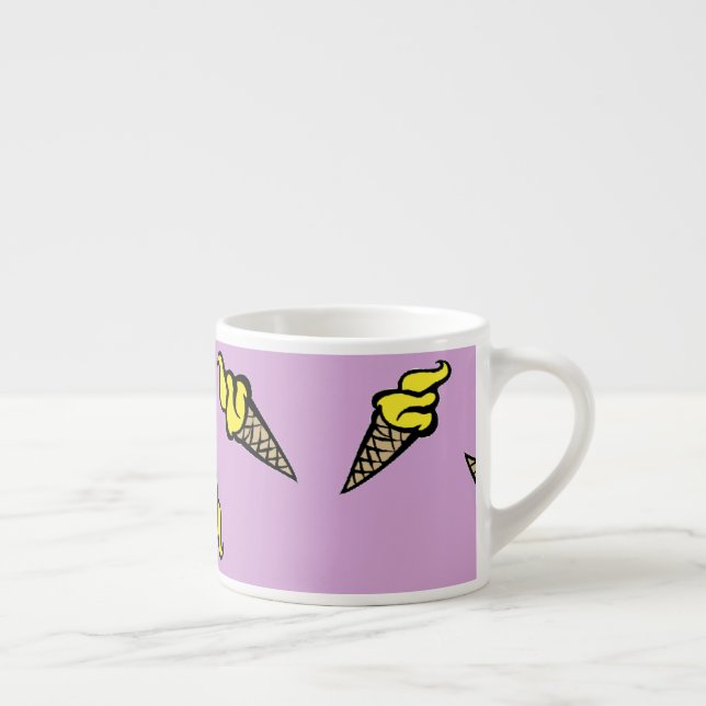 Lila Geleis Espressotasse (Rechts)