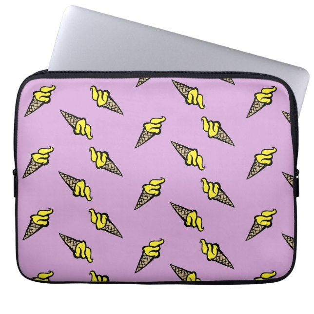 Lila Geleis Laptopschutzhülle (Vorderseite)
