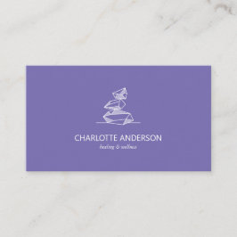 Lila Gem Crystal Business Card Visitenkarte