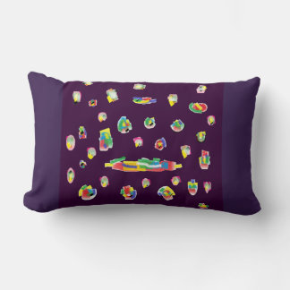 lila gemischte Farben gemusterte Qualität Lendenkissen