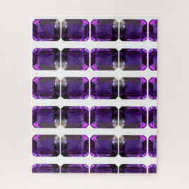 Lila Gemstone-Kronchakra Puzzle