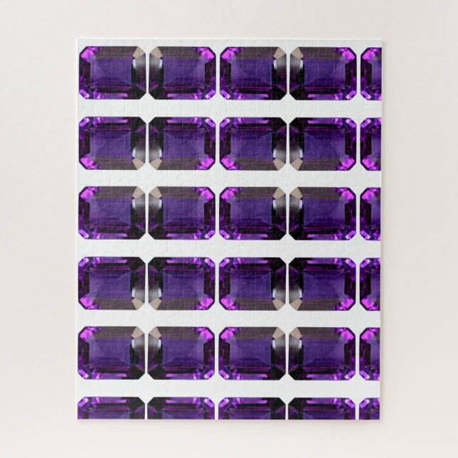 Lila Gemstone-Kronchakra Puzzle (Vertikal)