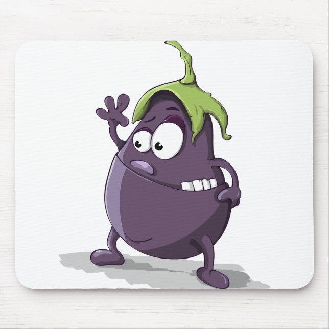 Lila Gemüseaugen Mousepad (Vorne)