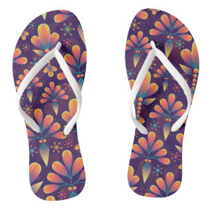Lila gemusterte gedreht Sandalen