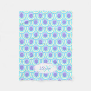 Lila genannte Decke des ovalen Musters der