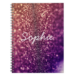 Lila genannter SOPHIE KristallGlitternotizbuch Notizblock