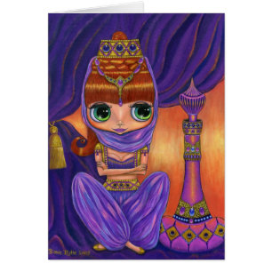 Lila Genie-Karte