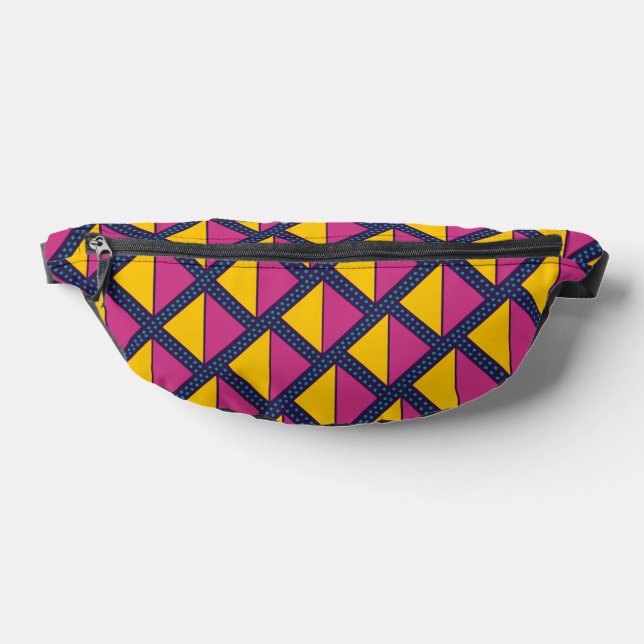 Lila Geometric Fanny Pack Bauchtasche (Ablage )