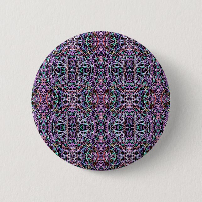 Lila geometrisch rosa button (Vorderseite)