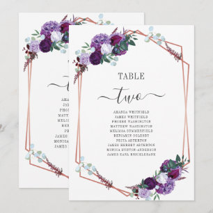 Lila geometrische Hochzeitsskala Einladung