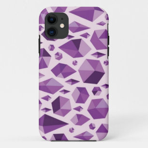 Lila geometrische Juwelformen Case-Mate iPhone Hülle