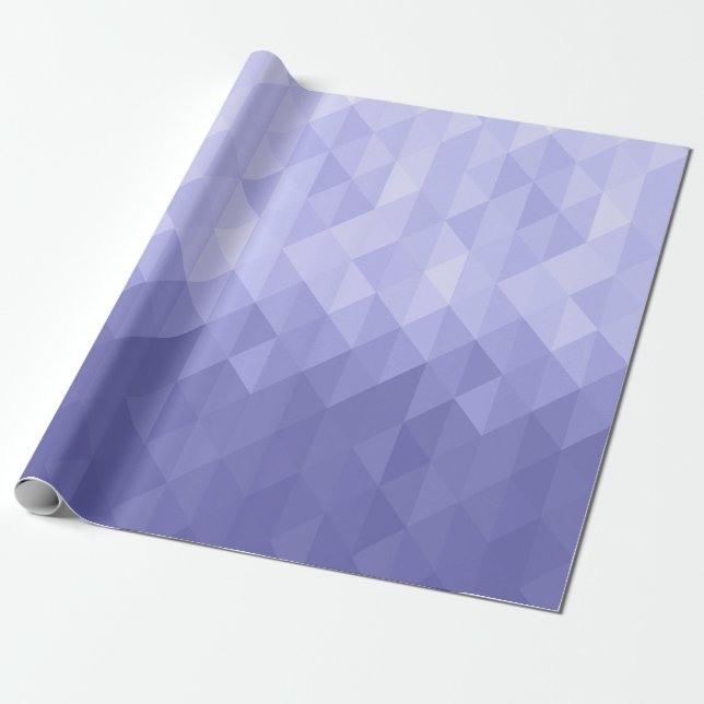 Lila geometrische Quadrate des violetten Dreiecks Geschenkpapier (Ungerollt)