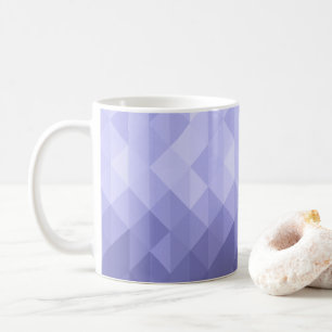 Lila geometrische Quadrate des violetten Dreiecks Kaffeetasse