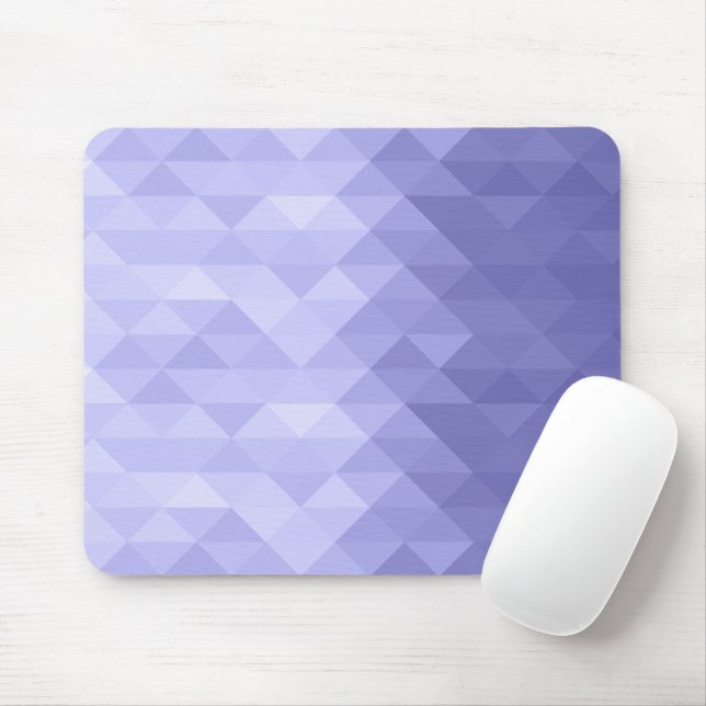 Lila geometrische Quadrate des violetten Dreiecks Mousepad (Mit Mouse)