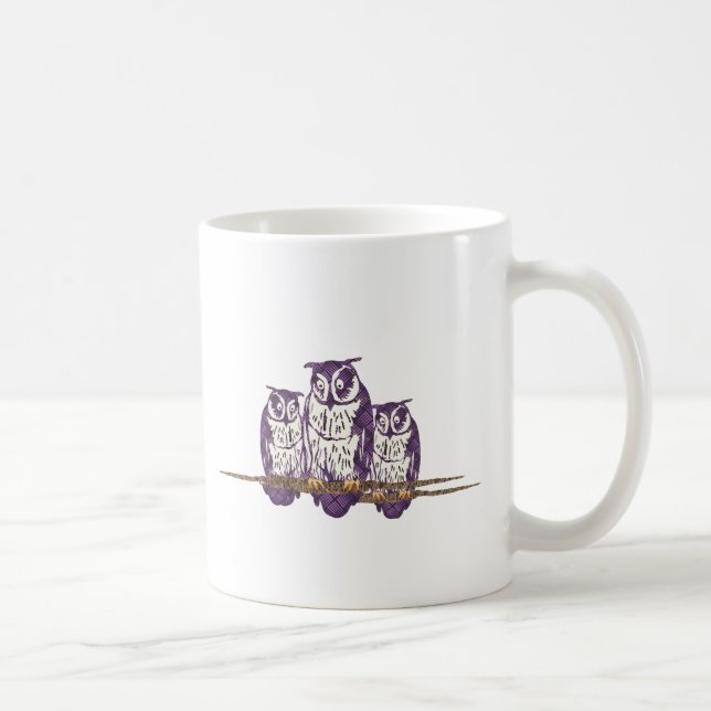 Lila geometrische Schälfamilie Tasse (Rechts)