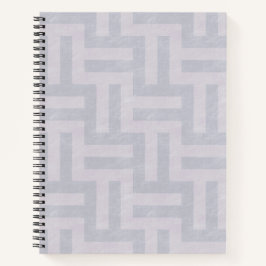 Lila geometrische Streifen Notizbuch