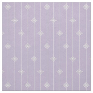 Lila geometrisches Blumenpastellmuster Stoff