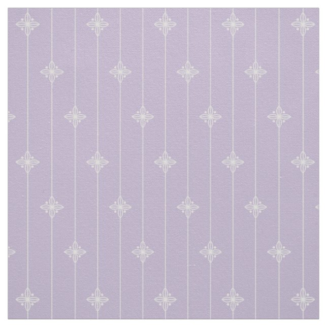 Lila geometrisches Blumenpastellmuster Stoff (Muster)