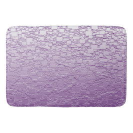 Lila geometrisches Fliesendesign Ombre Badematte