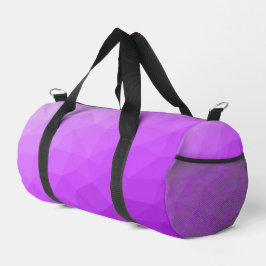 Lila geometrisches Gefälle Duffle Bag
