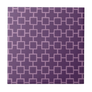 Lila geometrisches Muster Fliese