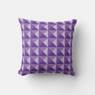 Lila geometrisches Muster Kissen