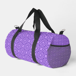 Lila geometrisches nahtloses Muster Duffle Bag