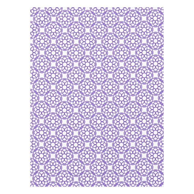 Lila geometrisches Nahtloses Muster Tischdecke (Vorderseite)
