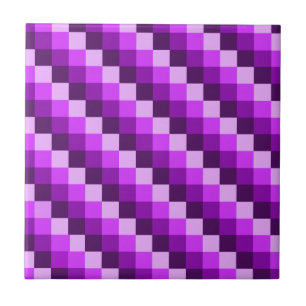 Lila geometrisches Quadrat-Mosaikmuster Fliese