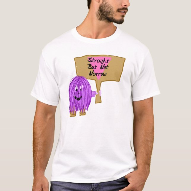 Lila gerades aber nicht schmal T-Shirt (Vorderseite)