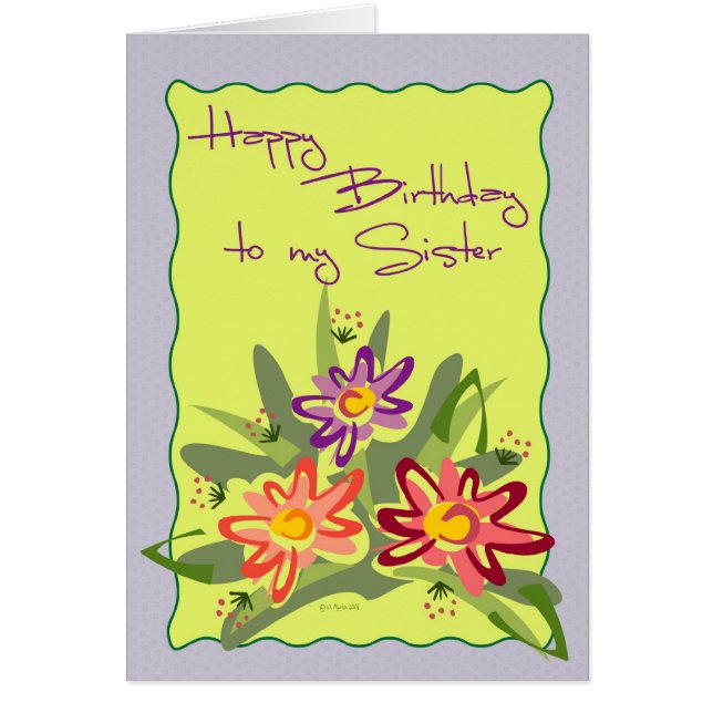 Lila gerahmte Blumen-BDSis (Vorne)