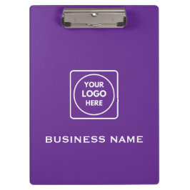 Lila Geschäft-Logo-Clipboard Klemmbrett