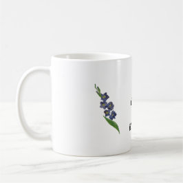 Lila Geschenk für die Tasse Gladiolus Watercolor