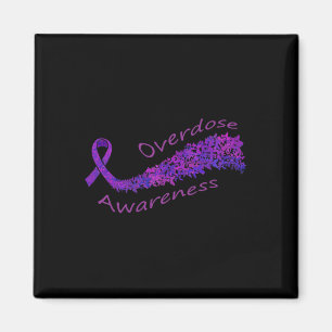 Lila Geschenk von Ribbon Butterfly Magnet