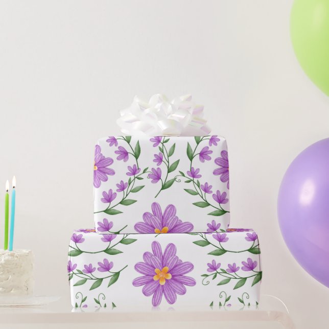 Lila Geschenkpapier (Partygeschenke)