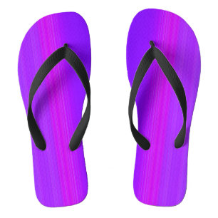Lila gestreifte Flip Flops