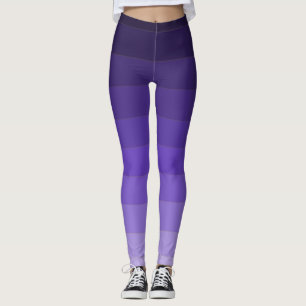 Lila gestreifte Leggings