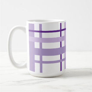 Lila gestreiftes Muster Kaffeetasse