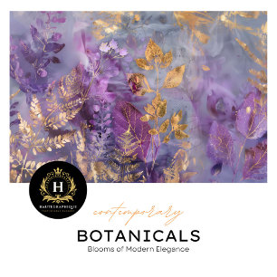 Lila Gewebe aus botanischer Eleganz Seidenpapier