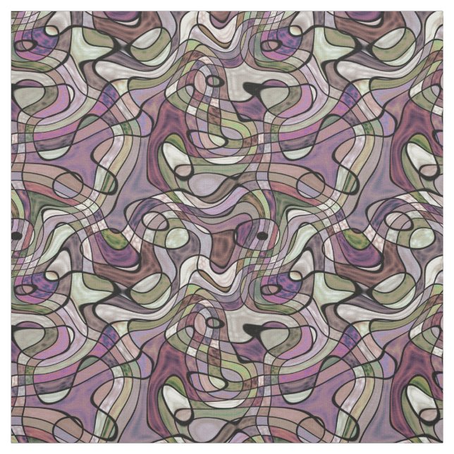 Lila gewölbtes, gezogenes Retro-Quadrat-Muster Stoff (Muster)