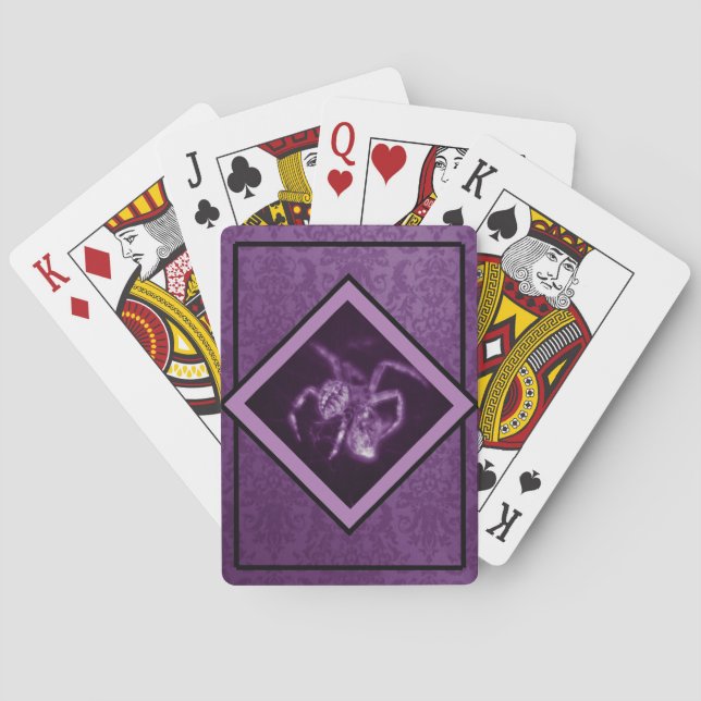 Lila Gift Spielkarten (Rückseite)